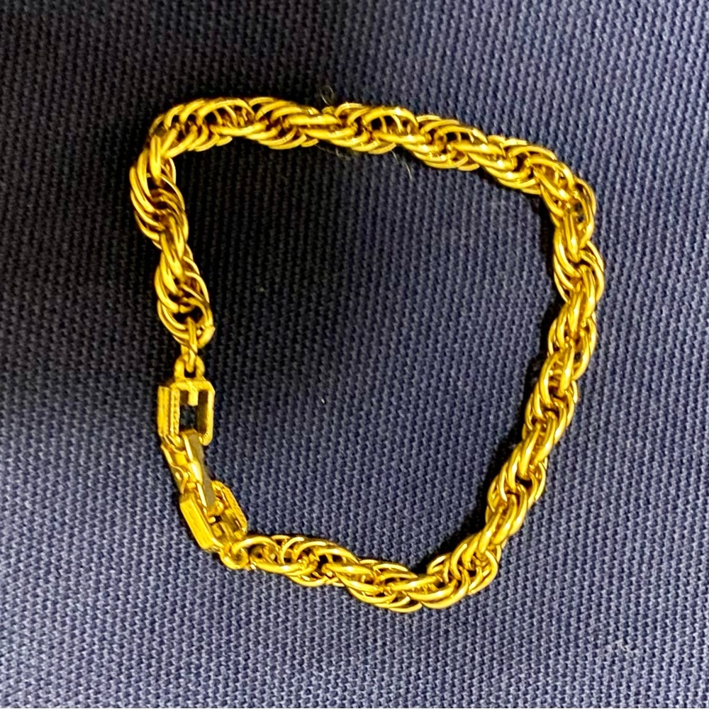 Givenchy Gold Rope Chain Bracelet